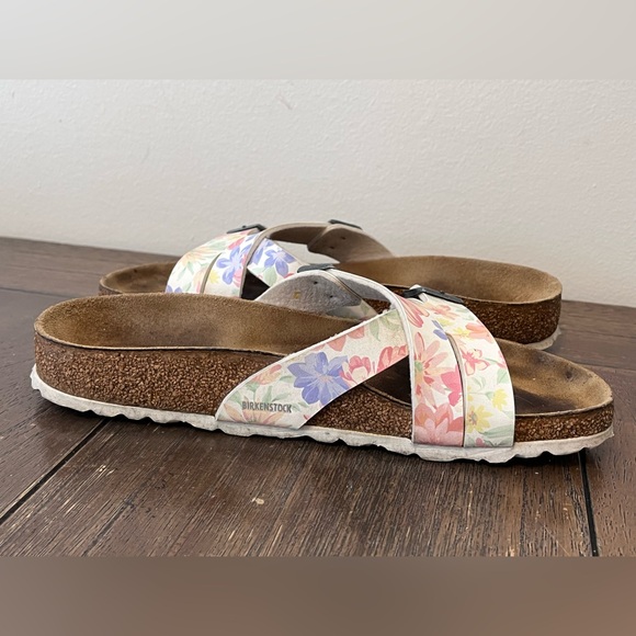 Birkenstock Yao Floral Sandals size 37 Women’s size 6 - Picture 4 of 9
